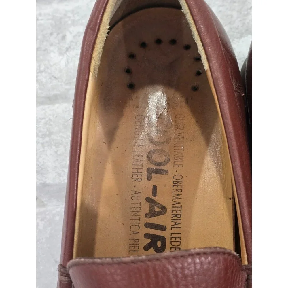 Men's MEPHISTO Henri Chestnut Brown Leather‎ Loafers Size US 11 EUR 10.5